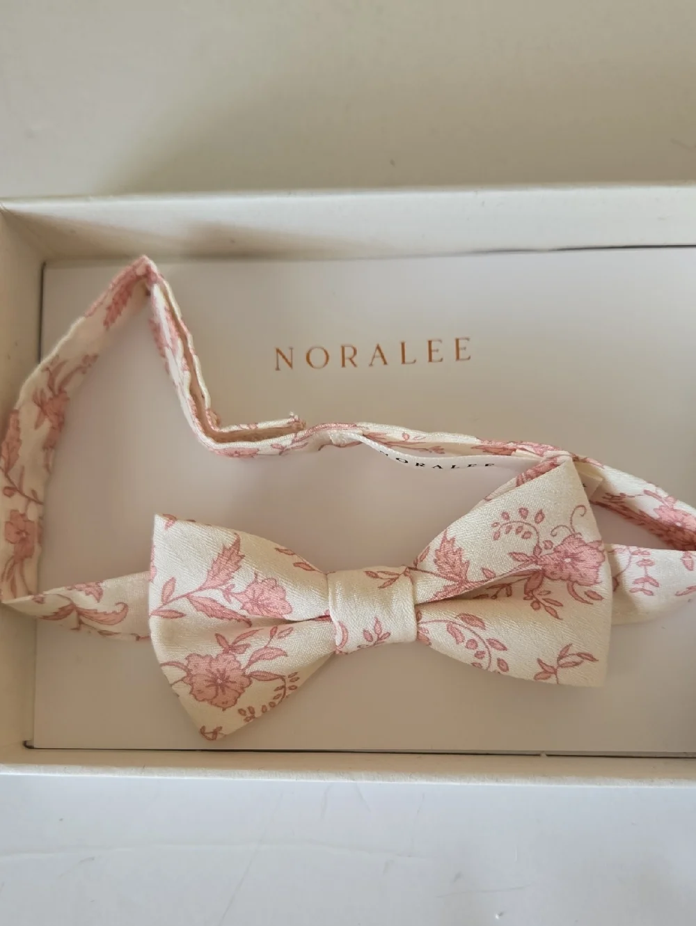 Noralee Pink Toile Bow Tie for Kids